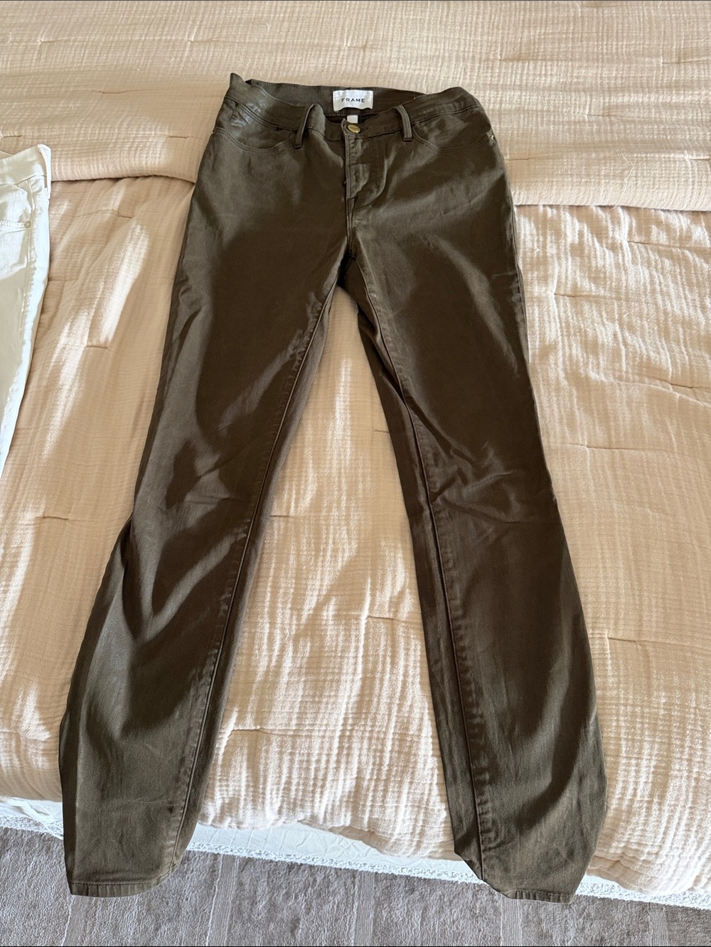 Frame Denim Olive Slim Skinny Pants